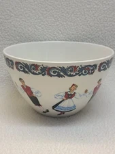 Figgjo Flint Hardanger Dancers Norway (1) 5 1/4" All Purpose Bowl VGUC