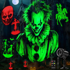 12 in 1 Halloween Projector Lights Outdoor Dynamic Holiday Yard Decoration