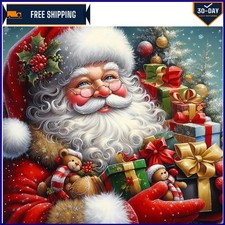 DIY Santa Claus Diamond Painting Kit - 5D Art for Adult Creatives  14x14 Inch