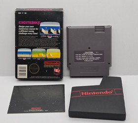1986 Nintendo NES Excitebike Rev-A - No Hang Tab Box CIB