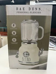 New Rae Dunn Kitchen Personal Blender ‘BLEND’ 17 oz Glass Mason Jar 350 Watt