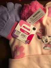 Minnie Mouse Hat And Gloves Mittens