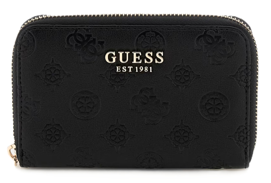 GUESS SWPD96 65140 PHOEBE SLG MEDIUM ZIP AROUND WOMENS ZIP WALLET BLACK 10190₽