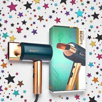 CORTEX BEAUTY Hot Shot Compact Green & Gold Blow Dryer New In Box MSRP $249.99