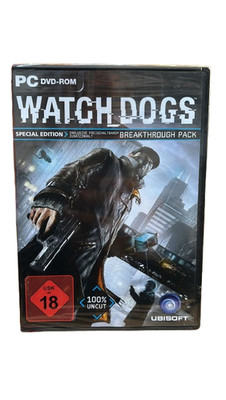 Watch Dogs Special Edition PC Spiel DVD-ROM 100% Uncut Neu & OVP 100% Uncut