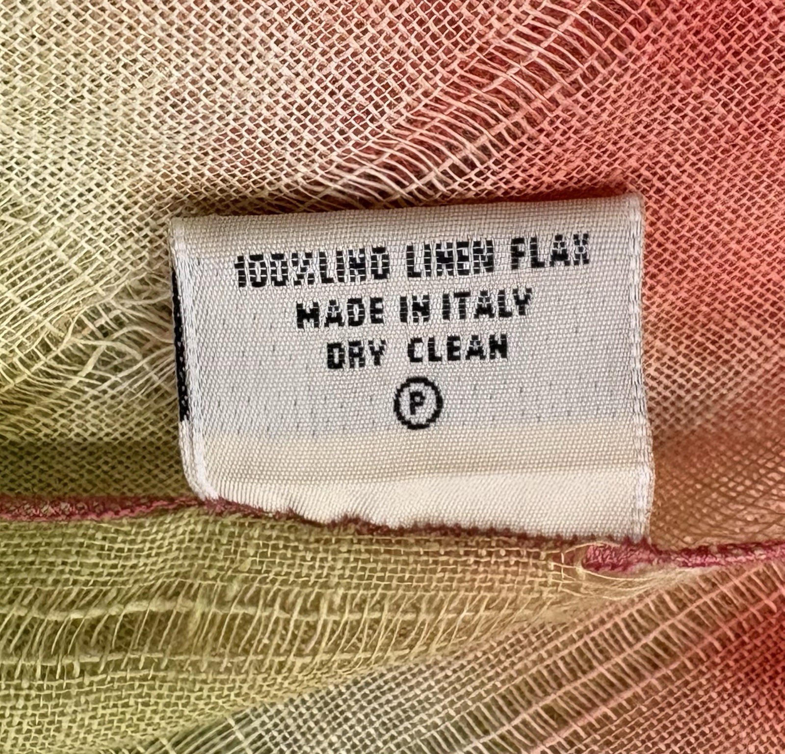 Saldarini Multicolor Linen Flax Rectangular Scarf - image 3