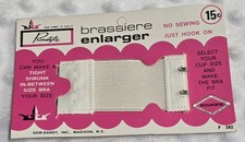 Vintage Primstyle Brassiere Extender Enlarger New White Double Hook Woolrich Gem