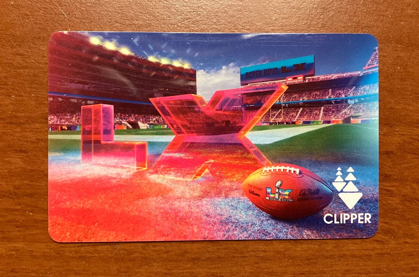 Super Bowl LX NFL San Francisco - Super Bowl 60 - Bay Area Transit Clipper Card