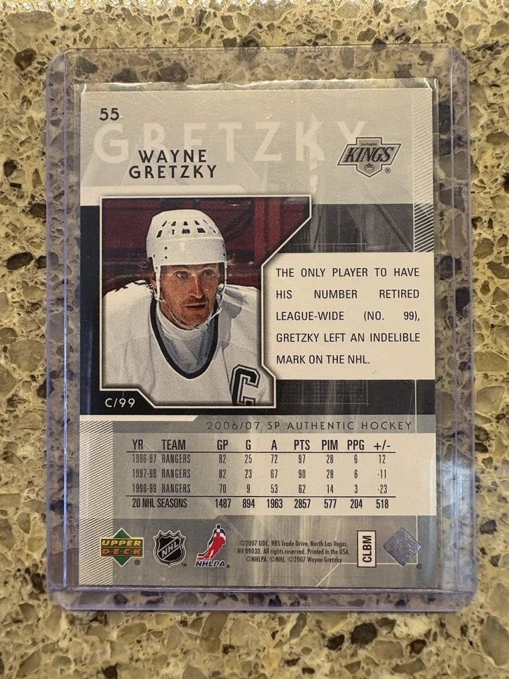 2006-07 SP Authentic Hockey - Wayne Gretzky #55 Autograph!  Wow!  🏒 - Image 4 of 4