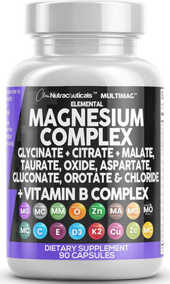 Magnesium Complex with Zinc, Copper, Manganese & B Vitamins - 1 Pack