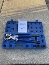 Copper Pipe Tube EX Press Crimping Tool W/ 1/2" ,3/4" & 1" Jaw for Viega, MrPex