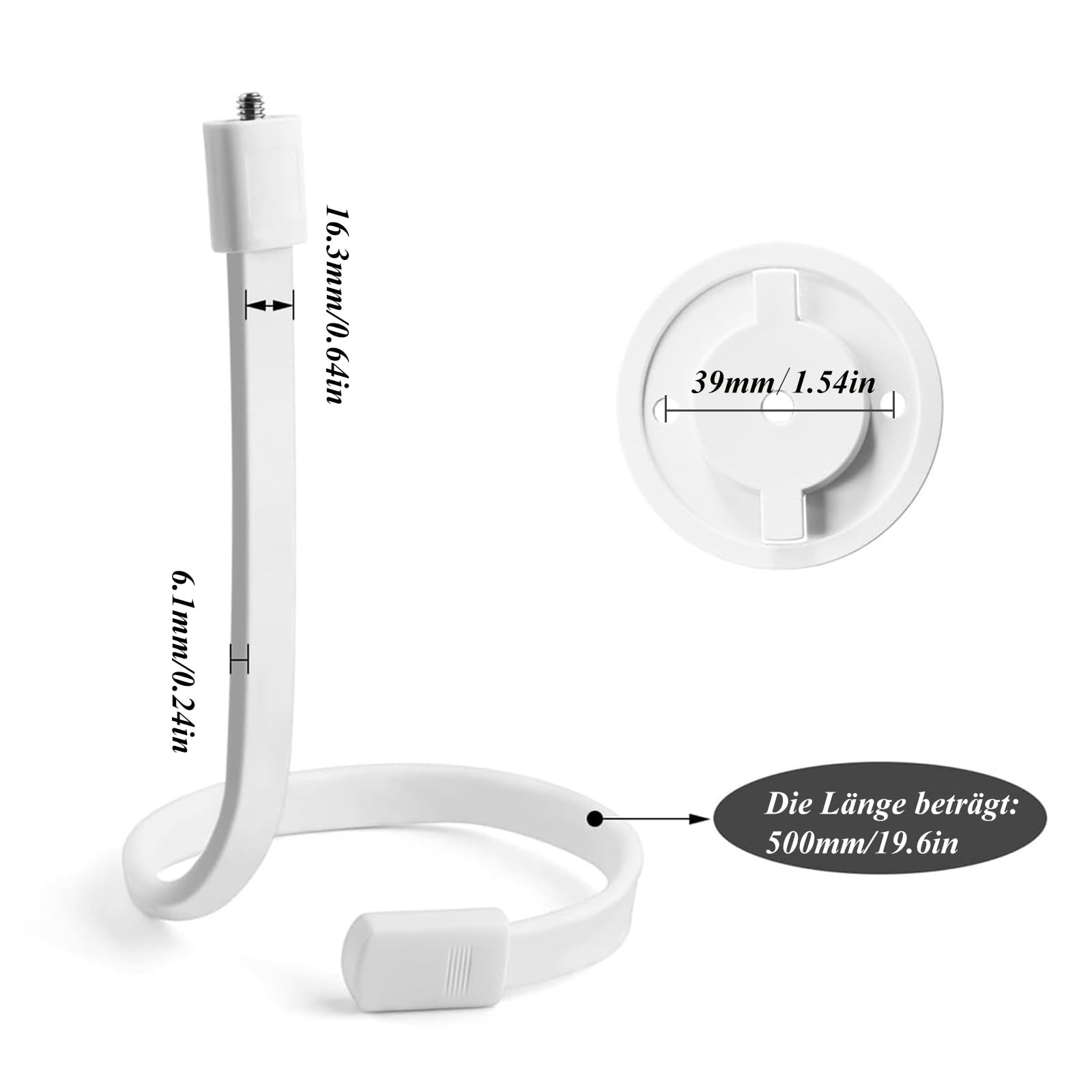 Support de moniteur pour bébé Tapo C200 C210 en silicone blanc sans perçage