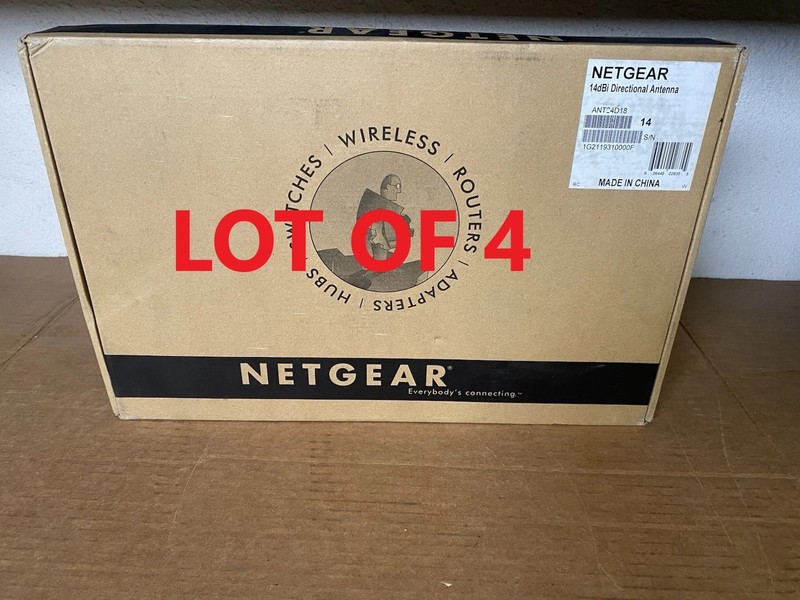 Lot Of 4 Genuine Netgear 18 dBi Directional Patch Panel Antenna ANT24D18