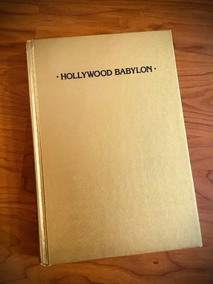Hollywood Babylon by Kenneth Anger Hardcover Edition Vintage Book 1975 Gold