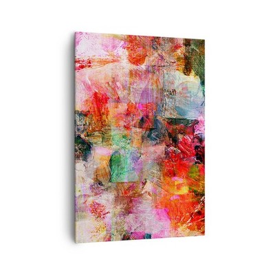 Wandbilder 70x100cm Leinwandbild Abstraktion modern Groß Bilder Art Wanddeko