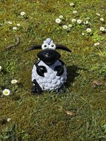 Schaf Molly Klein Sitzend Gartenfigur Tierfigur Dekofigur Flieder