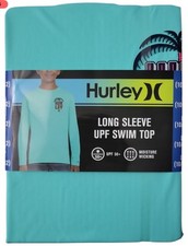 Hurley Boys Long Sleeve UPF Swim Top Size Small 6/7 NWT