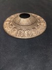 Vintage Brass or Bronze Ornate Ceiling Canopy Cap 4.75" D — photo 5