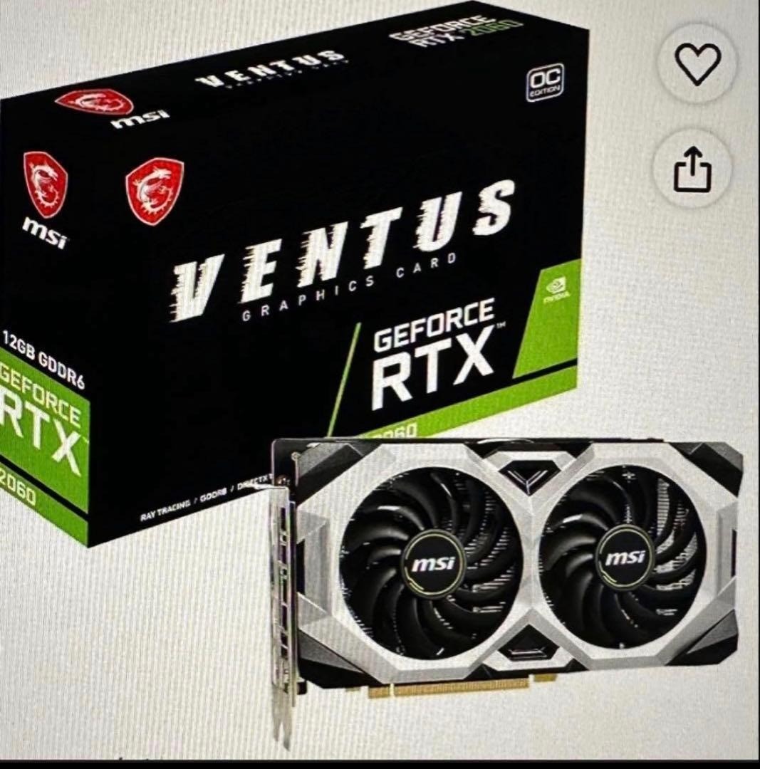 MSI GeForce RTX 2070 Ventus 8GB | eBay