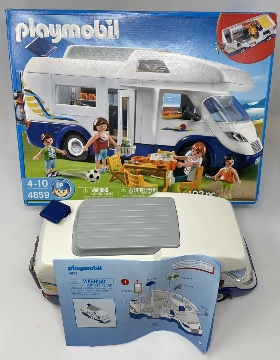 Playmobil 4859 Family Camper Van Complete with Building Instruction in Box