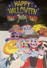 Halloween Yard Signs with Stakes - Pack of 8, Zombies, Dracula, Monster,  More