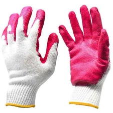 300 Pairs Red Latex Rubber Palm Coated Working Safety Gloves Free Shipping