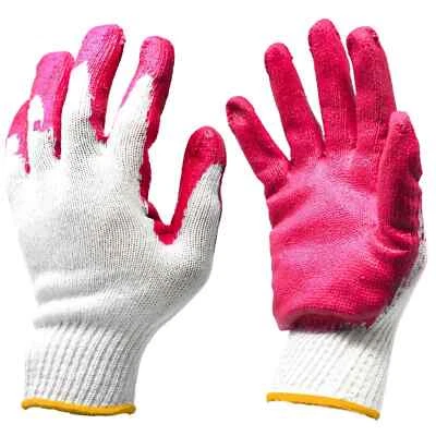 CBC CROWN 300 Pairs Red Latex Rubber Palm Coated Working Safety Gloves Free Shipping