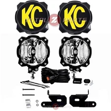 KC HiLiTES® Gravity Pro6™ 6" LED SAE Ditch Lights Kit for 18+ Wrangler Gladiator