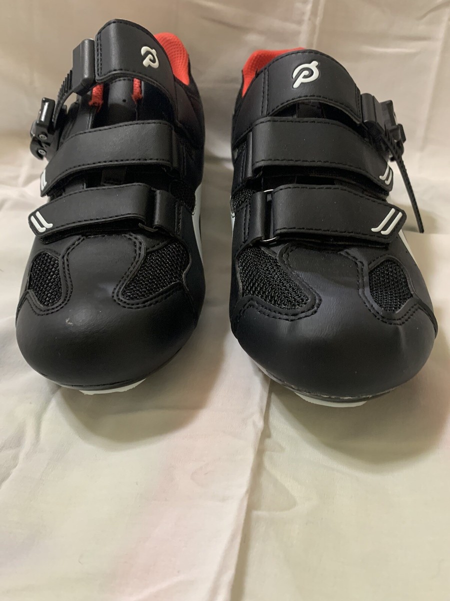 Peloton G-19 Men\'s Cycling Biking Shoes Without Cleats 41 EUR Black White Red PELOTON Cycling Shoes Black/White/Red EUC Size EU 40 / Men main image 4