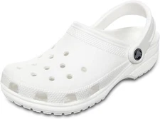 Black/White Cozy Croc Classic Clog - Ultra-Light Slip-On Shoes, Unisex