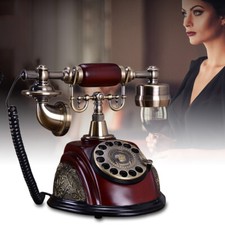 Vintage Style Rotary Phone Princess French Style Old Fashioned Handset Telephone