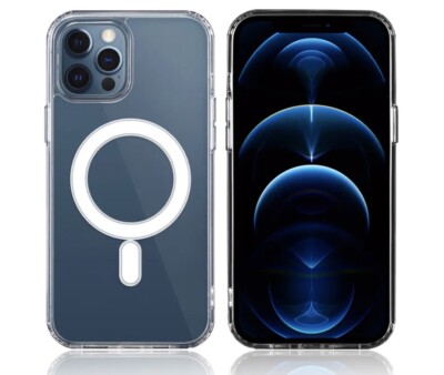 For Apple iPhone 16 Pro Max Clear Case Shockproof Mag Safe Cover Transparent