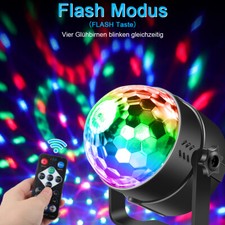 Party Magic Disco Ball Light LED Club RGB Rotating Club DJ Stage Lights  Remote