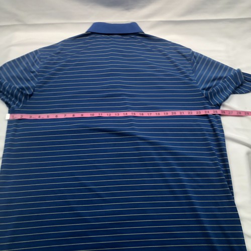 Polo Peter Millar été confort homme XL bleu rayé golf lire - Photo 5/10