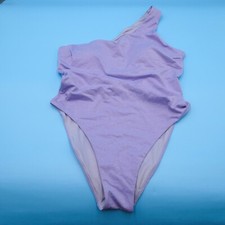 Victorias Secret Medium Purple One Shoulder Padded Bikini One Piece Swimsuit