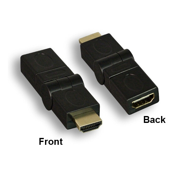 KNTK HDMI Swiveling Male to Female Adapter 360 Degree Connector Port Saver