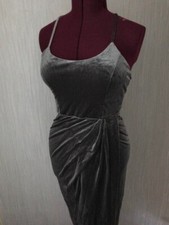 EVENING velour DRESS size 16 - L