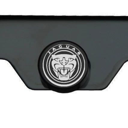 Laser Engraved New Jaguar Mirror Matte Black License Plate Frame Stainless Steel - Image 4 of 4