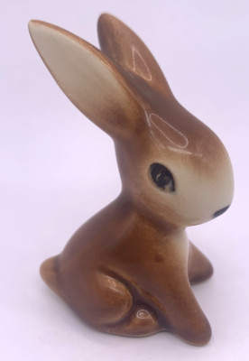 Goebel Brown Bunny Rabbit Figurine Vintage West Germany 2.5''