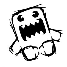 4x Domo Angry Vinyl Decals Jdm Acura Funny Turbo Car Honda 4.5inx3in