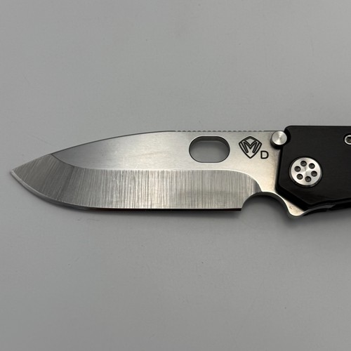 Medford Knives 187 DP D2 Black DLC Tumbled Drop Point Blade Brsh Flm Clip - Picture 10 of 17