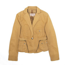 Vintage Marlboro Womens Blazer Canvas Jacket Beige 90s M