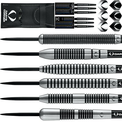 Darts Corner Warfare Steel Tip Darts - verschiedene Gewichte, Stems & Flights Sets
