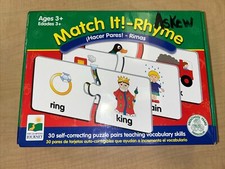 The Learning Journey MATCH IT " Rhyme " Self-correcting puzzle set