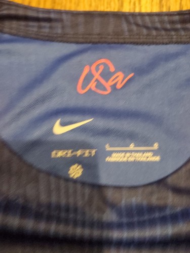 Nike US 2023 Stadium Away Soccer Jersey Dri-Fit Blue Womens NWT $95 -LARGE - Picture 5 of 7