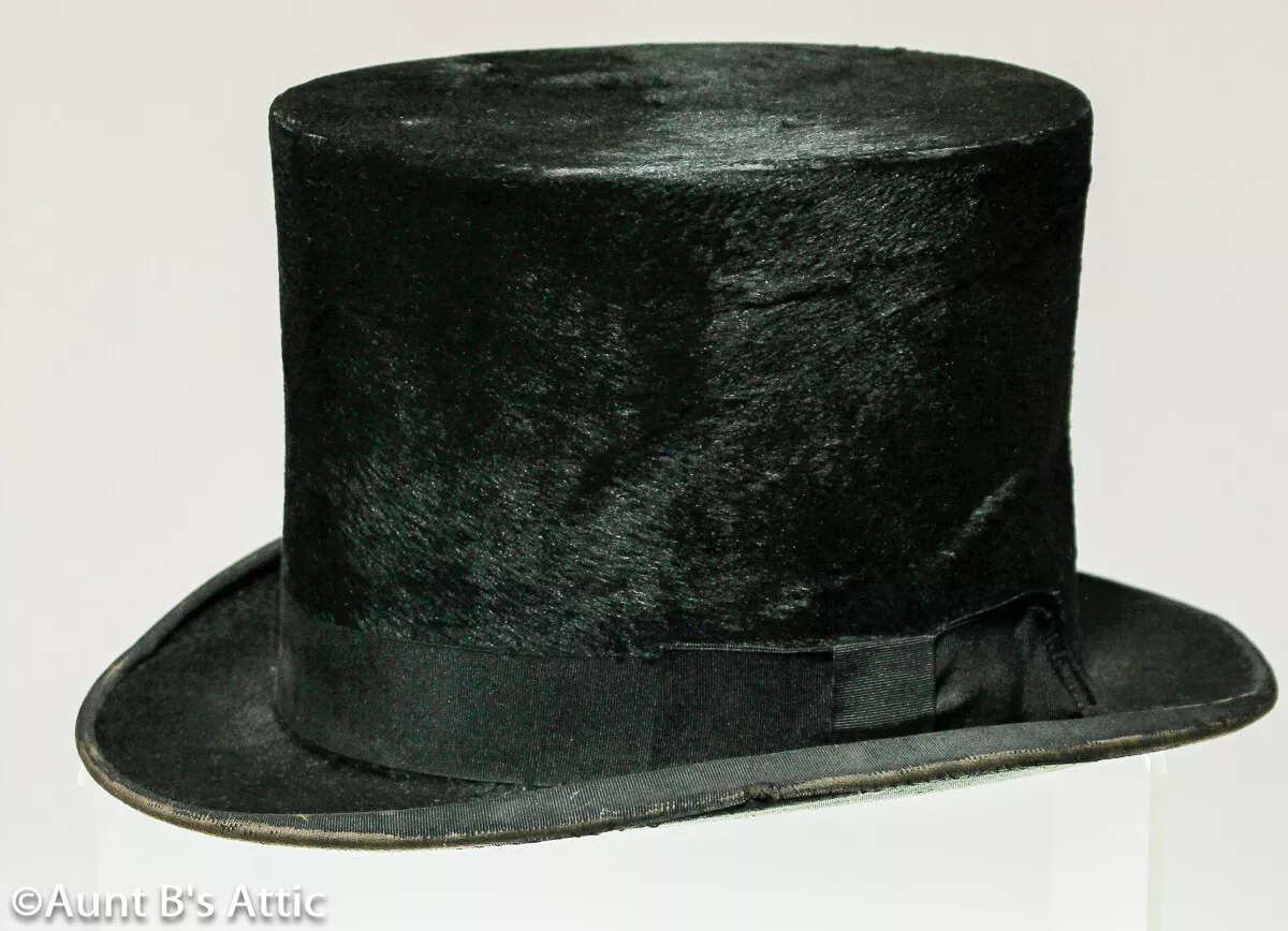 Victorian top hotsell hat black