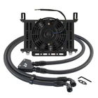 For GM Chevy V8 LS1 LS2 LS3 Oil Cooler 13 Row+Oil lines Bracket Kit w/Fan Kit