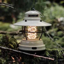 Barebones Living Outpost Lantern Vintage White Resistant Water And Rust LED