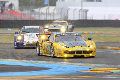 Italian Motor Racing Great Andrea Bertolini In Ferrari 458 2013 Old Photo