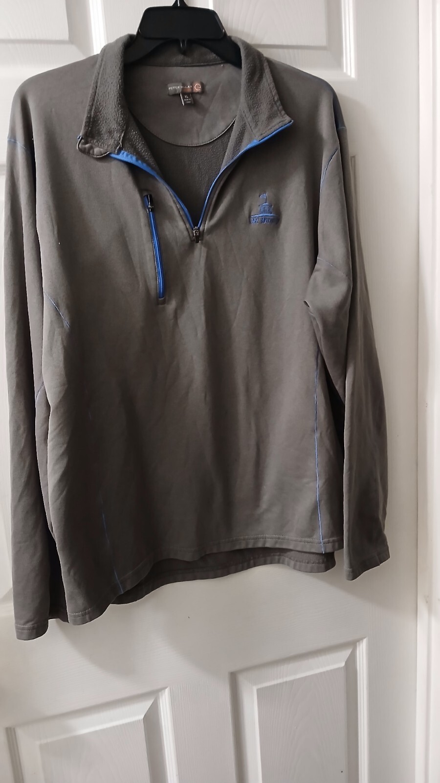 Peter Millar Warmth E4 Grey Quarter Zip Pullover.… - image 1